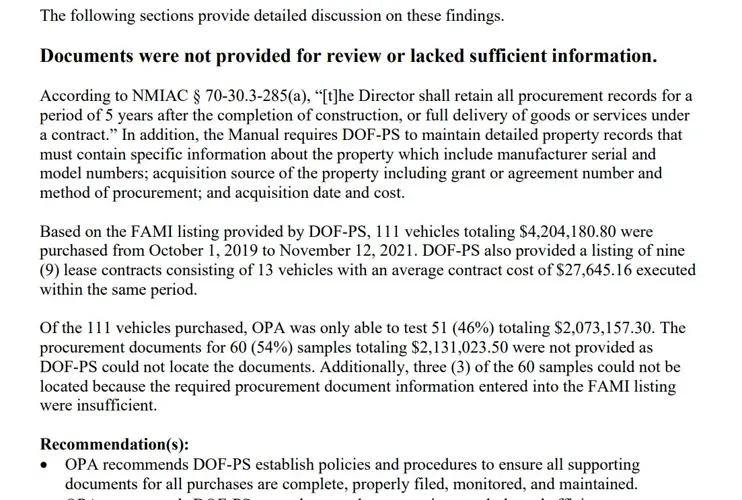 Report: CNMI government spent millions on vehicles during pandemic