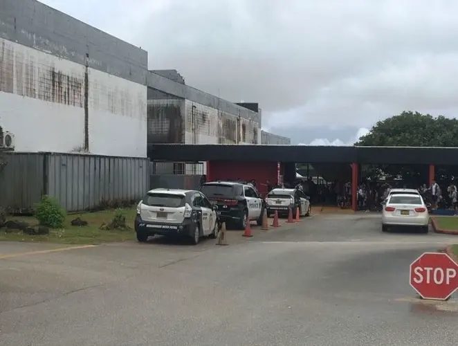 Man threatens staff at entrance to Sanchez High