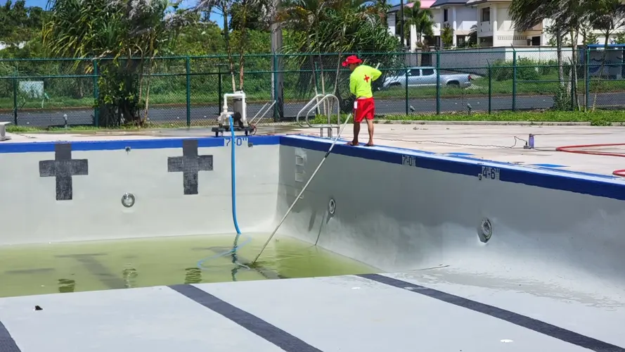 Dededo pool begins testings, could reopen in another month