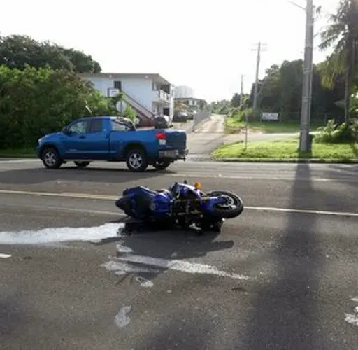 Motorcyclist rushed to GHM