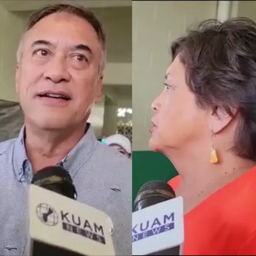 Both gubernatorial candidates cast their vote alongside Central Guam residents