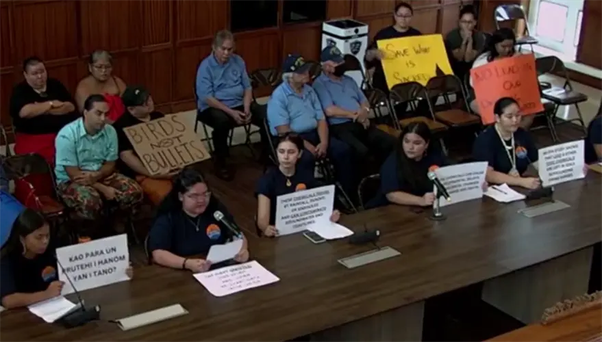 'Water protectors' support call for Marine firing range pause for lens aquifer assessment