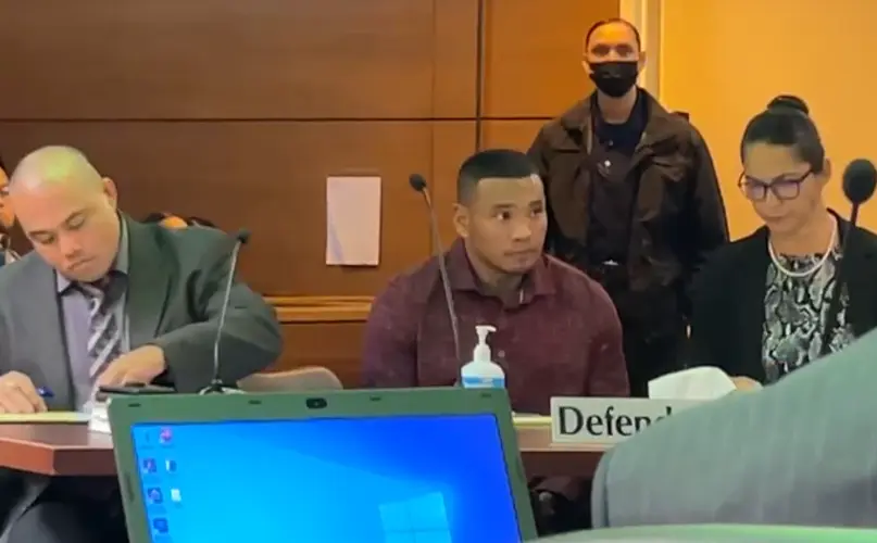 Prosecution shows security footage alleging AJ Toves robbed Harmon business