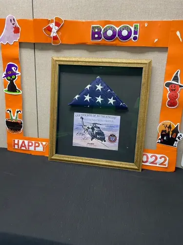 Former GMH travel nurse sends hospital a U.S. flag from Afghanistan