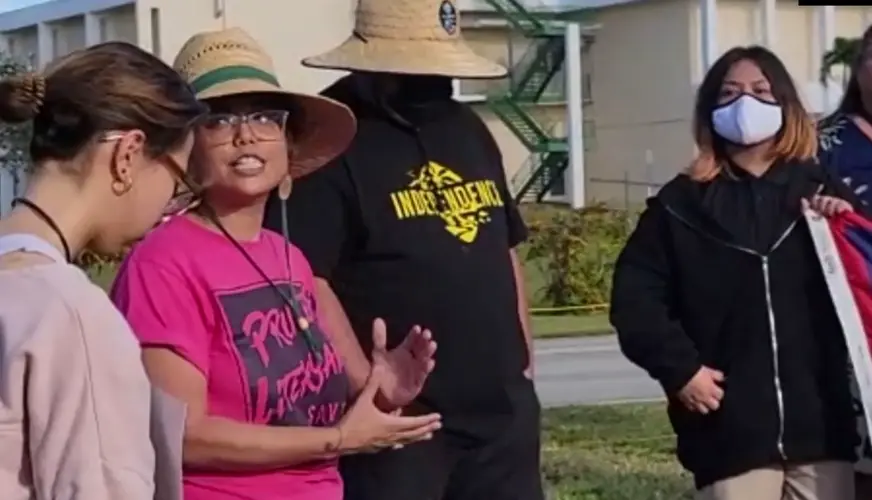 Several protest military's plans at open house