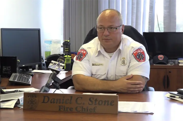Fire chief's resignation effective Monday