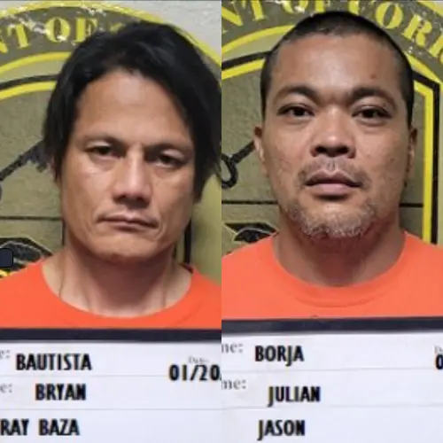 Pair arrested after drugs, gun found