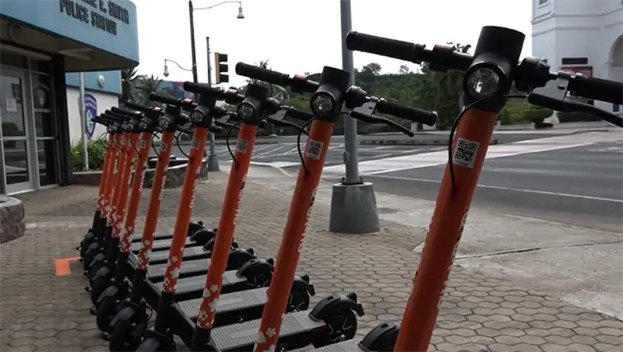 Scooter station plugged into Tumon precinct raising concerns