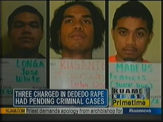 Three charged in Dededo rape had pending cases