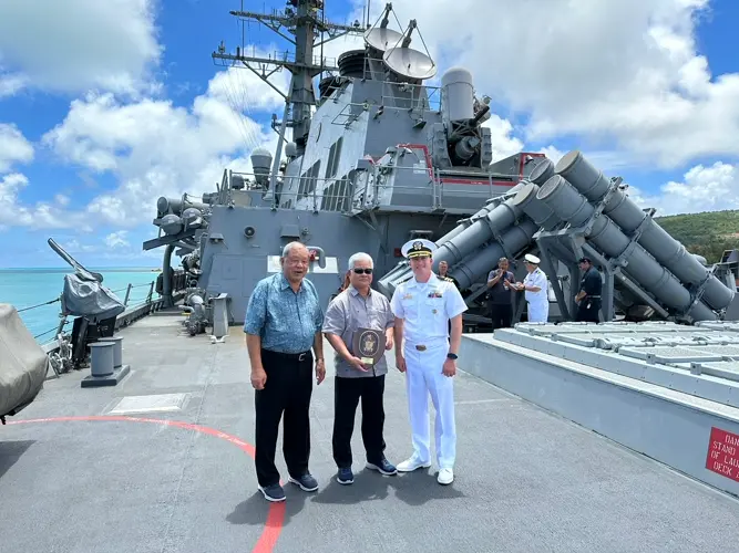 USS Milius visits Saipan