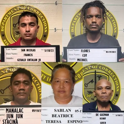 Five charged for drug cases