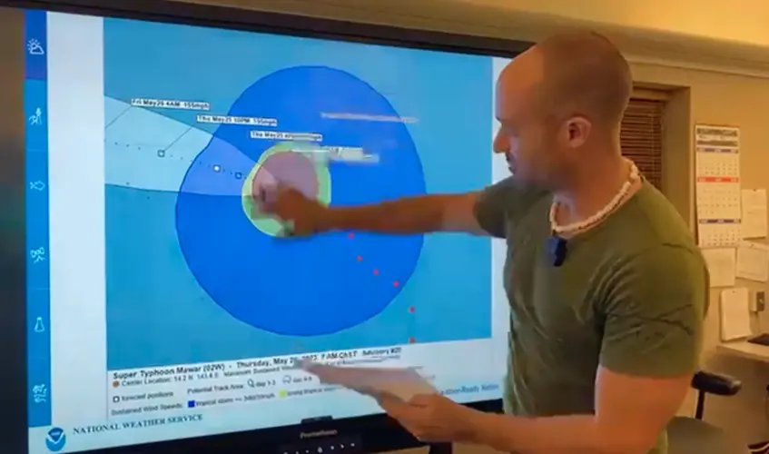 NWS: Mawar gusts still a threat as it exits Marianas;  Honolulu takes over Weather Forecast Office
