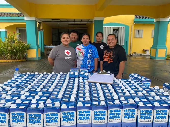 Rota families receive American Red Cross assistance after Typhoon Mawar