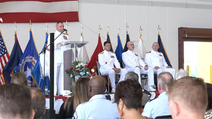 Joint Region Marianas holds change of command ceremony
