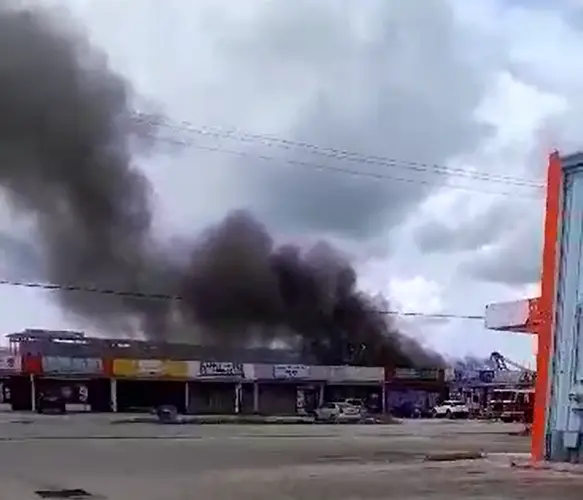 Harmon studio fire extinguished