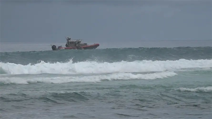 Rescue crews continue search for missing swimmer at Tanguisson Beach