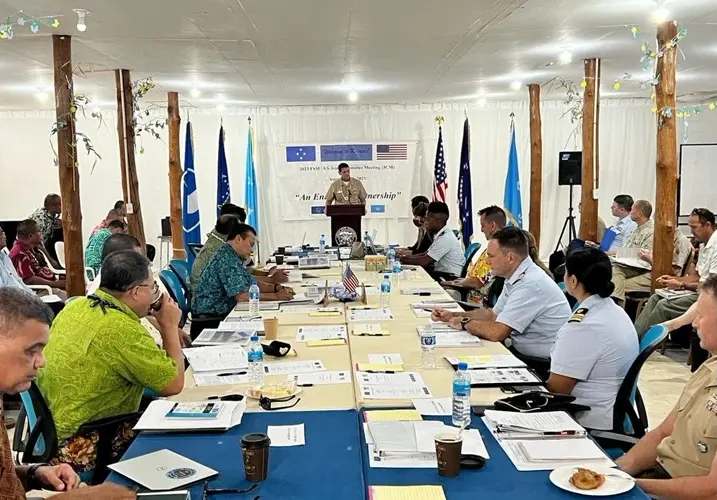 INDOPACOM and FSM officials convene bilateral joint committee meeting
