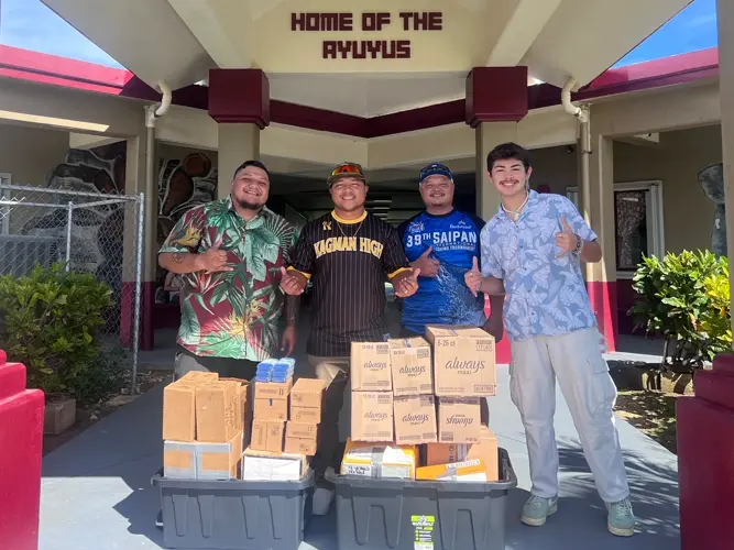 CNMI lawmakers donate hygiene products before school year starts