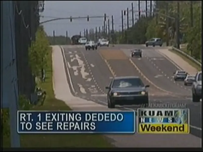 Route 1 exiting Dededo to see repairs