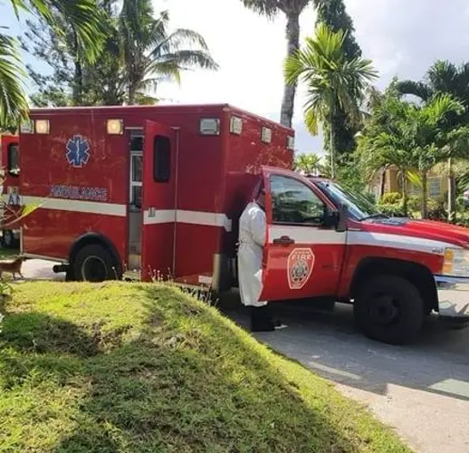 Thieves steal ambulance while medics respond to emergency