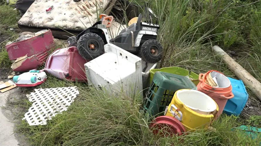 Frustration grows as trash piles up in northern neighborhood