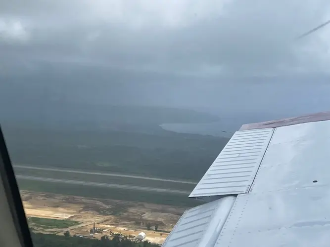 Haze over Guam appears to be from Kilauea volcano in Hawaii