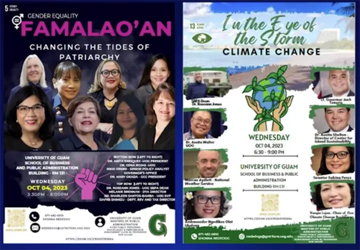 UOG forum focuses on gender equality, climate change Wednesday