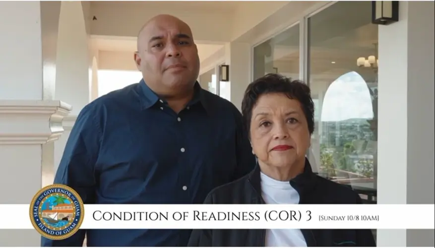 Guam Governor announces Typhoon COR3
