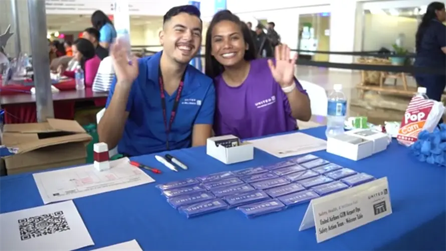 Annual United Airlines Safety and Wellness Fair held today