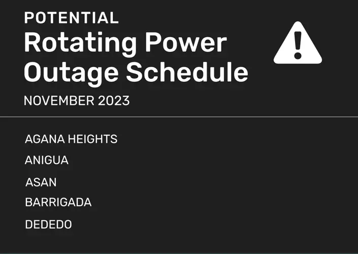 GPA releases load shedding schedule for November