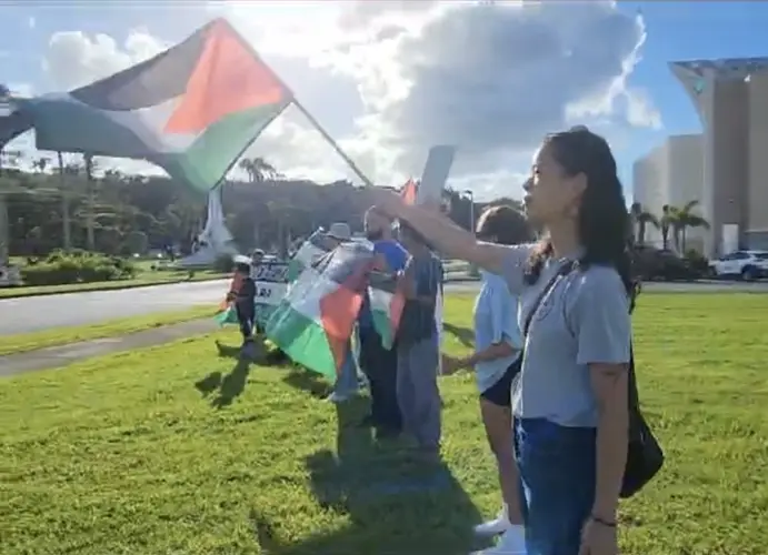 Rise up for Palestine peaceful protest serves as call out to local leaders