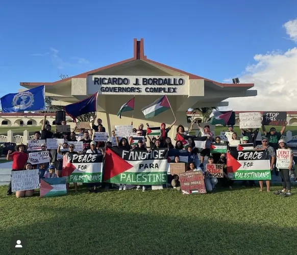 Peaceful demonstration held at Adelup over the weekend