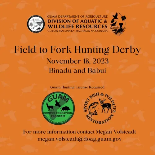 Field to Fork Hunting Derby mandatory safety briefings this week