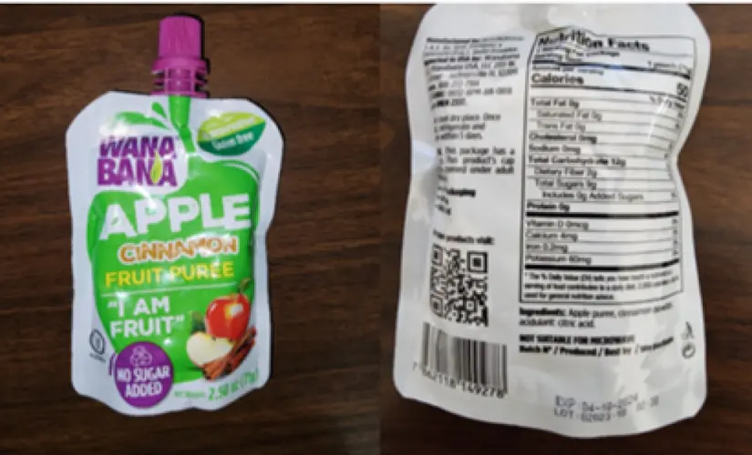 FDA: WanaBana announces recall due to elevated lead levels