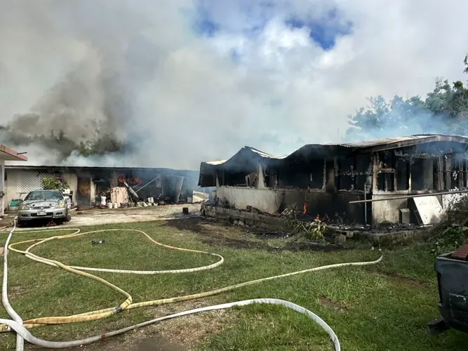 Family escapes house fire in Yigo