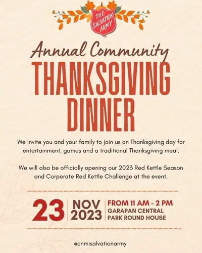 Thanksgiving dinner in Garapan