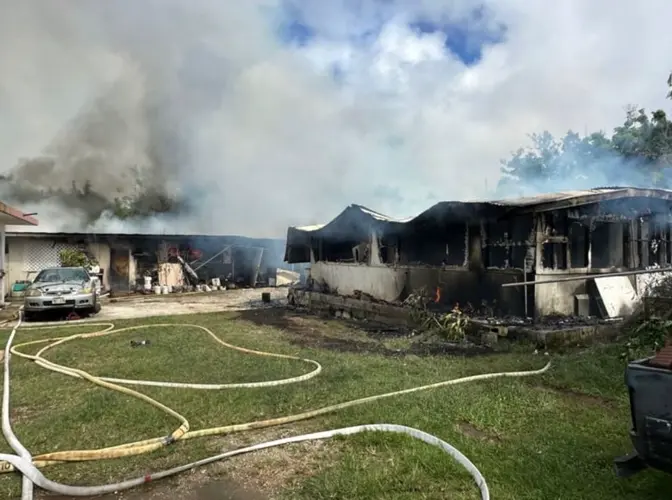 Five families left picking up the pieces after house catches fire