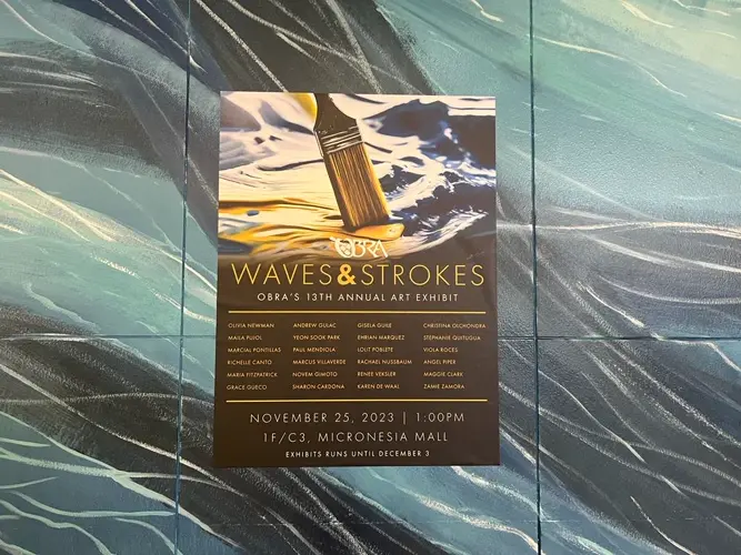 Waves and Strokes: OBRA's Annual Art Exhibit Takes Center Stage at Micronesia Mall