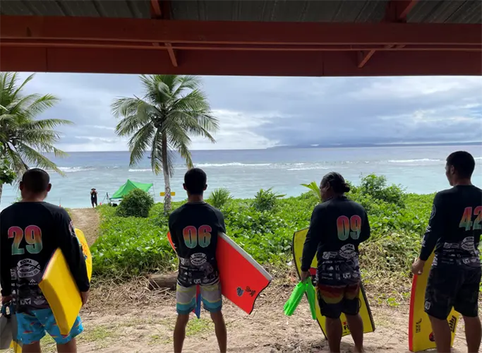 Saipan surf competition in December