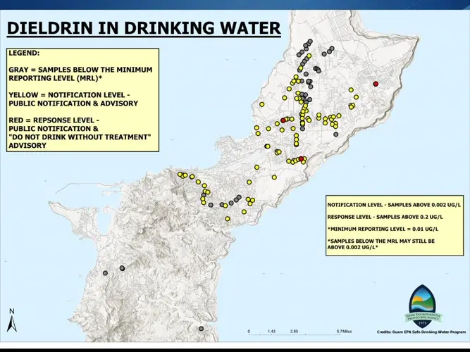 Banned pesticide 'Dieldrin' discovered in Guam's drinking water