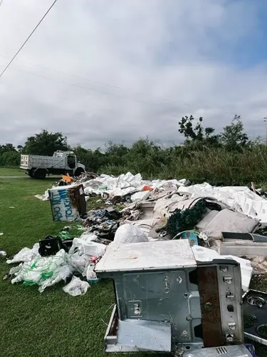 Authorities clean up illegal dumpsite near Two Lover's Point