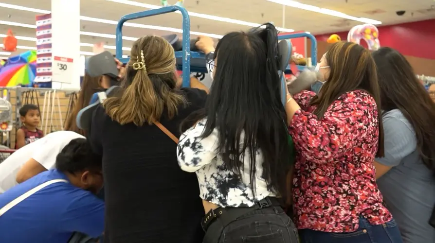 Crowds flock to Kmart for biggest sale of the year