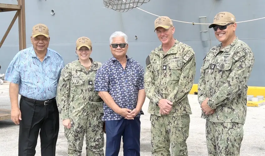 USS Hopper visits Saipan, boosts local economy