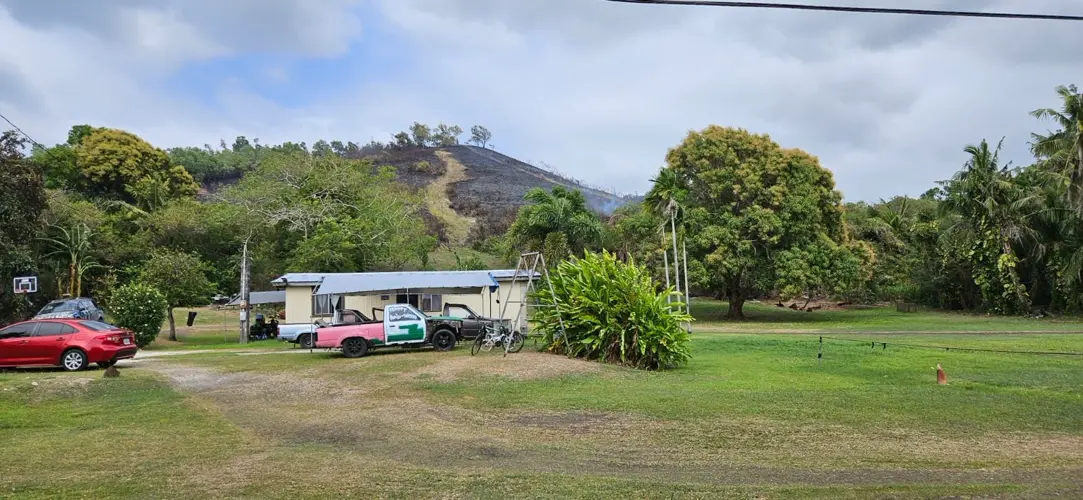 Forestry firefighters battle fire at Quinene reforestation site in Malesso'