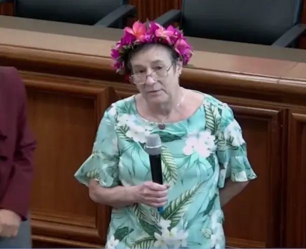 Dr. Ann Pobutsky receives Ancient Order of the CHamori