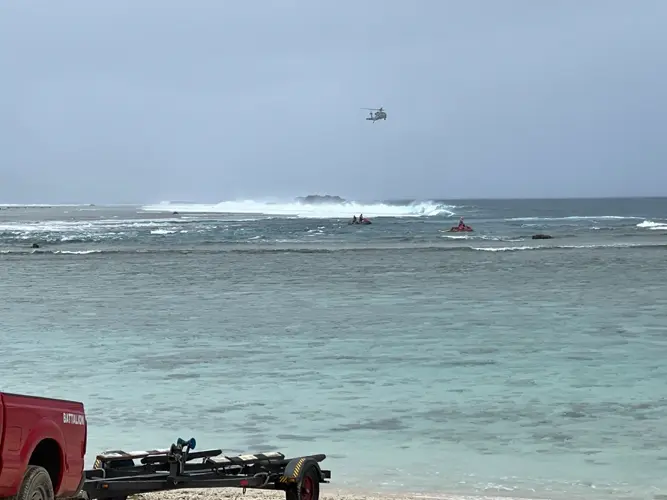 Search underway for missing fisherman off Asan Beach