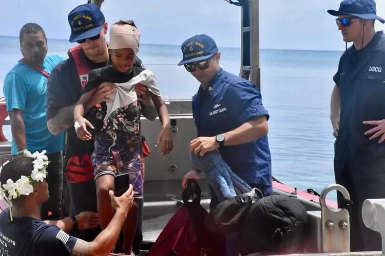 Coast Guard conducts medical evacuation, delivers drought relief in Federated States of Micronesia