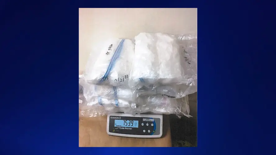 Nearly 50 pounds of meth seized in mail packages