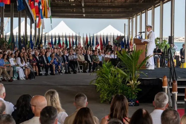 Adm. Paparo assumes command of the U.S. INDOPACOM from Adm. Aquilino