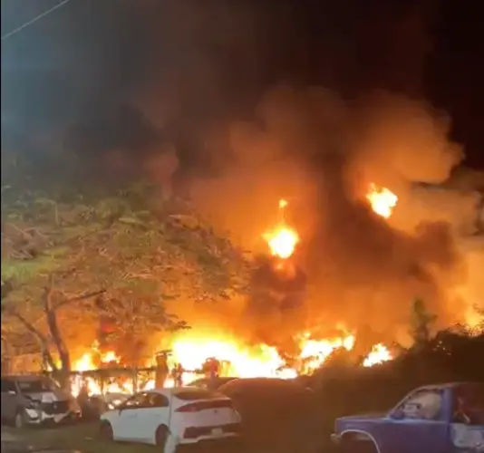 Early morning Anigua fire causes heavy smoke in area